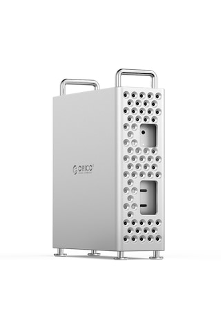 Orico Ms10-5p Minipro 5in1 Mac Mini M4 Workstation, 10gbps, Max. 8tb M.2 Nvme Ssd Destekli, 2x Usb-a, Type-c, Sd/tf Card, Gümüş, Alüminyum, Tak Çalıştır, Dock & Ssd Kutusu Ms10-5p