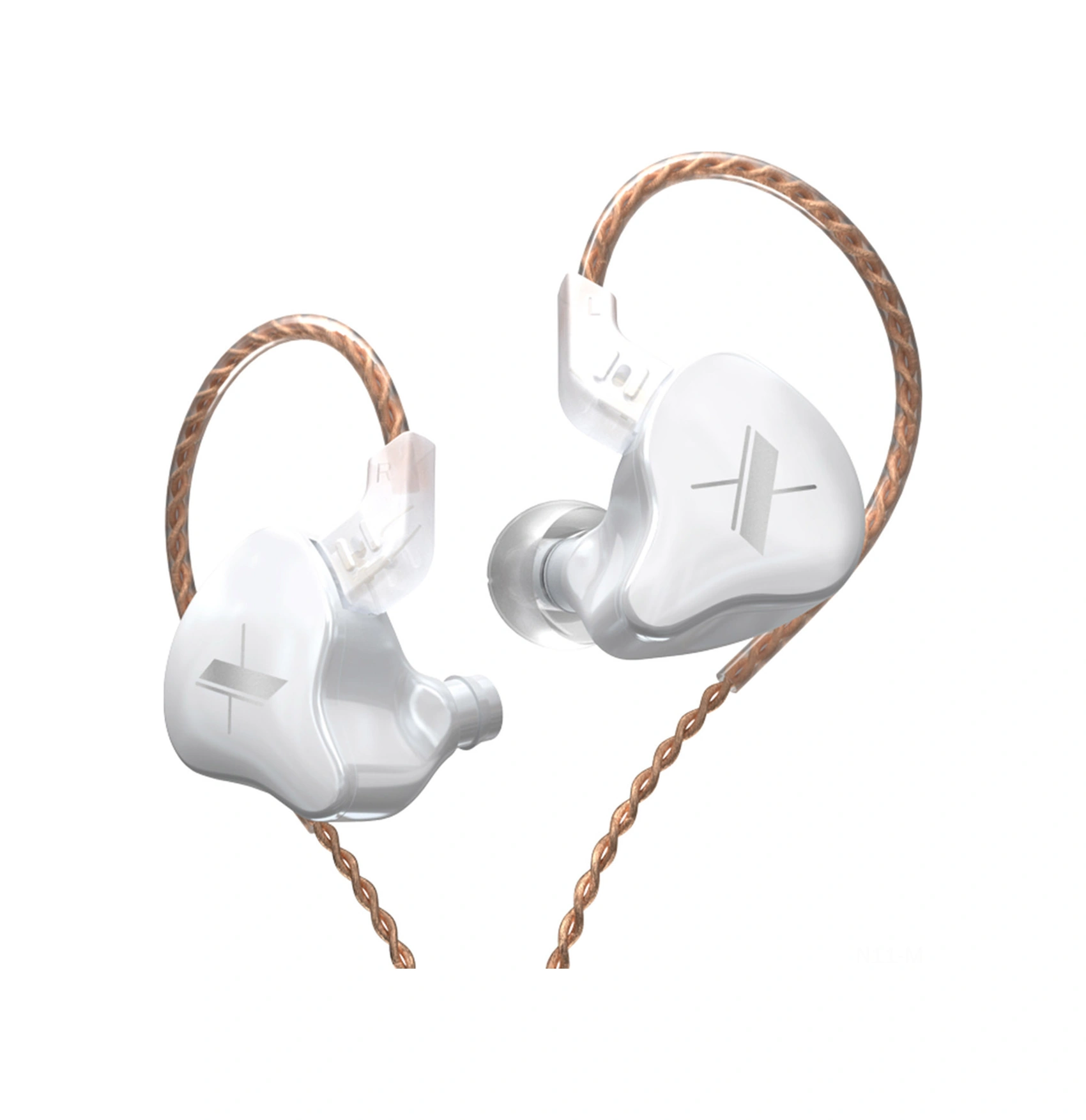 Moveevo Edx Kulak İçi Kulaklık, 3.5mm Kablolu, 1dd Sürücü, Kesilebilir Kablo, 10mm Hoparör, Mikrosuz Beyaz Edx