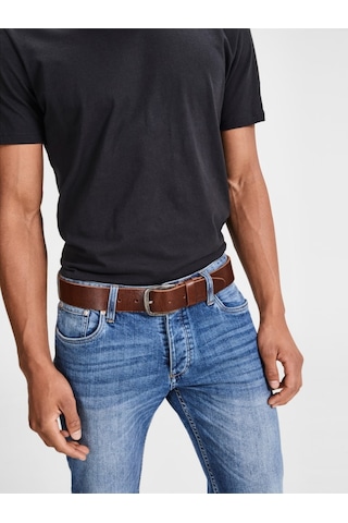 Jack & Jones Jacpaul Leather Belt Noos Erkek Antrasit Kemer - 12111286