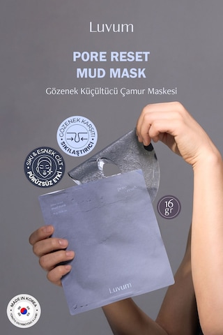 Luvum Gözenek Küçültücü Kore Çamur Maskesi Luvum Pore Reset Mud Mask 16 ML