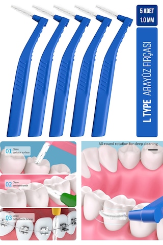 Oral White Arayüz Fırçası Mavi 1.0 Mm Cleaning Pro 5 Adet