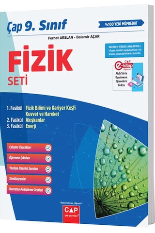 Çap Yayınları 2025 9. Sınıf Anadolu Fizik Seti