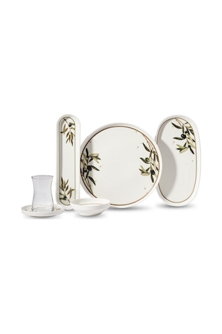 Korkmaz Luna Collection 25 Parça Kahvaltı Takımı A8700-2 Beyaz