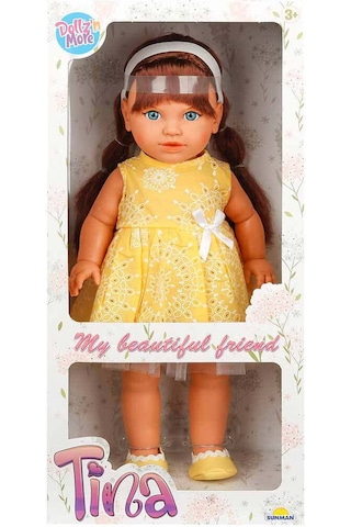 Tina Party Bebek 45 Cm. - Sarı Elbiseli
