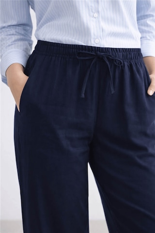 Fashion Friends Geniş Paça Lacivert Kadın Pantolon 26y0109k1