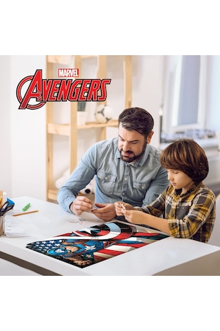 Prime 3d - Captain America 300 Parça Puzzle 35584 - Metal Kutu