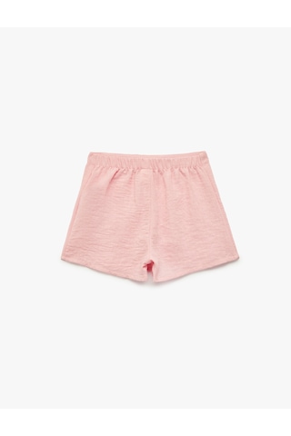 Koton Beli Lastikli Basic Şort Etek Pembe 6smg40007aw Gül