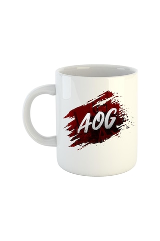 Aog Logo Baskılı Porselen Kupa Bardak 2