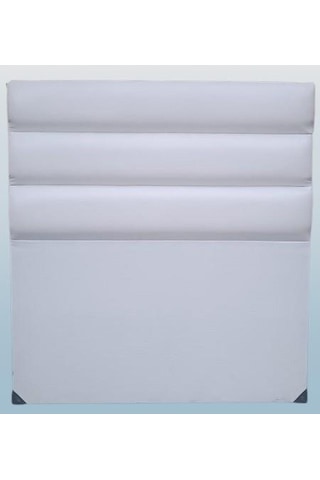 Başlık Dk Tek Kişilik 100'lık Model Suni Deri Beyaz Kumaş Yatay Dilimli El Yapım