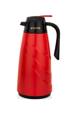 Schafer Kitchenhouse Mimoza 1,5 L Cam Termos Krmızı Schafer Kitchenhouse Mimoza 1,5 L Cam Termos Krmızı