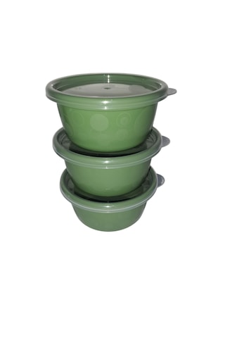 Tick Tock Hava Sızdırmaz Saklama Kabı Yeşil 3'lü Set 3 x 250 ML Yeşil