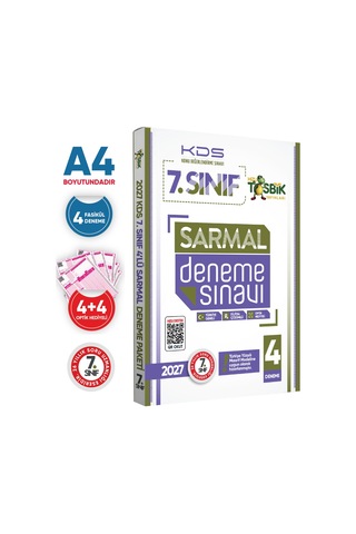2027 7.Sınıf YENİ SİSTEM İOKBS BURSLULUK Tıpkı Basım ve Sarmal Deneme Seti Türkiye Geneli D. Çözümlü