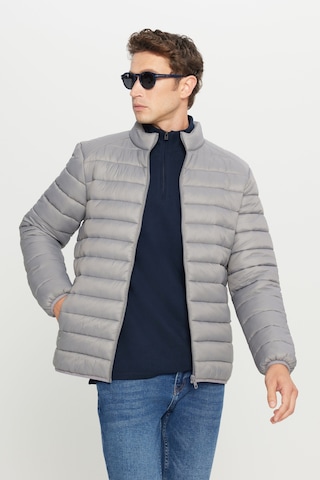 Ac&Co / Altınyıldız Classics Standart Fit Normal Kesim Dik Yaka Erkek Mont - Gri