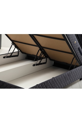 150x200 Vassi Baza Başlık Seti - Antrasit