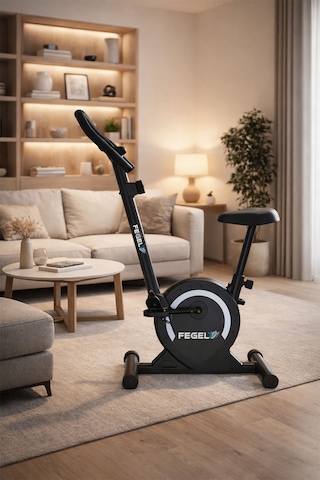 Fegel FG-100 Kondisyon Bisikleti Ev Tipi Spor Bisikleti, Lcd Ekran, Nabız Ölçer, Direnç Ayarlı