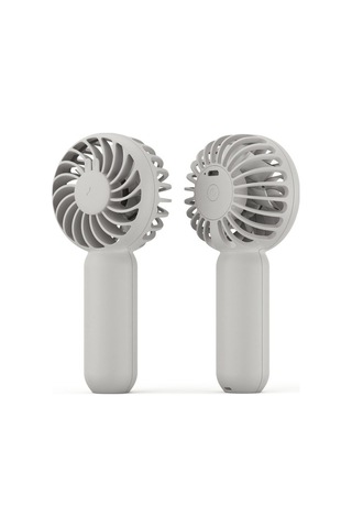 Fortunelane Mini Sessiz 3 Hızlı Taşınabilir Usb Şarjlı Fan - Gri Beyaz, Ofis, Seyahat, Kamp İçin