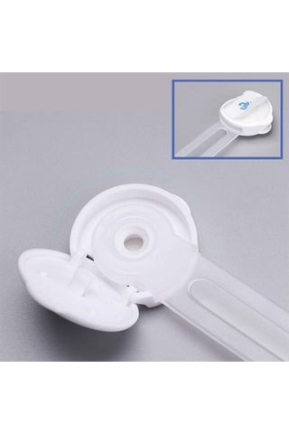 Büro Ev Bebek Güvenliği İçin Dolap Çekmece Emniyet Güvenlik Kilidi Gri