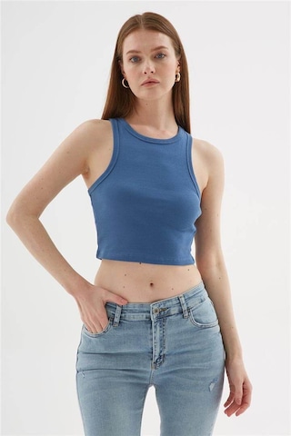Crop Atlet İndigo İndigo