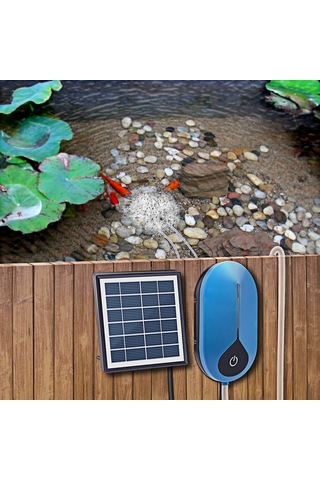 Xindoker Güneş Enerjili 1.5w Oksijen Pompası - Kuş Banyosu, Küçük Gölet Ve Bahçe İçin