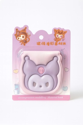 Sanrio Kuromi Not Defteri Zincirli Anahtarlık Hediyelik Defter Puf Kapak Mor Mor