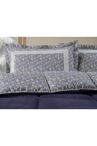 Doqu Home Monica Next Comforter Set Çift Kişilik Lacivert