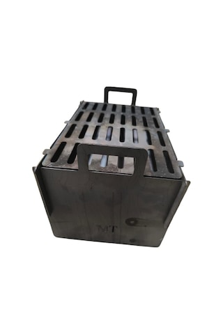 Mangal Portatif Kamp Gezinti Mangal Mini 20x30 2 Mm Tm Turalp Gri