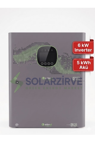 Solinved Aspendos Serisi All In One Set 6kw-48v Inverter + 51.2v 100ah 5.1kwh Batarya