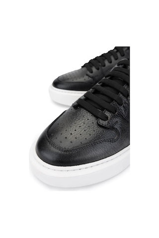 Tamer Tanca Erkek Hakiki Deri Siyah Sneakers & Spor Ayakkabı 1093 054 Erk Ayk Y25 Sıyah Alk Siyah