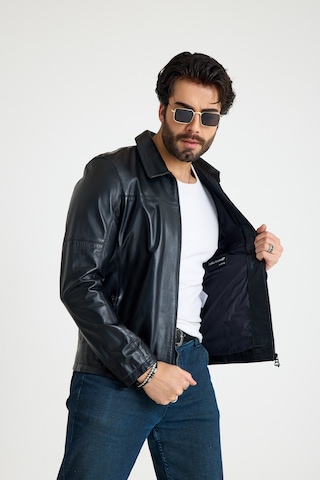 Franko Armondi Klasik Erkek Deri Ceket E62-k-347-bb Siyah