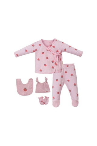 Şeftali Beşli Set Pembe