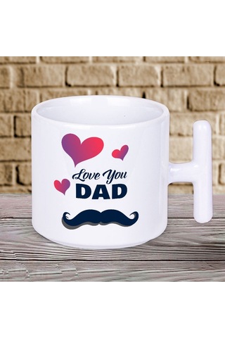 Love You Dad Baskılı Babalar Günü T Kupa Bardak