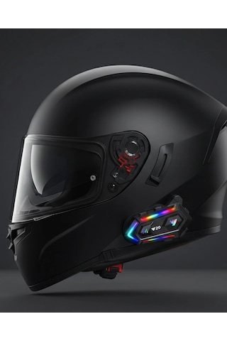 Yeni Nesil Bluetooth 5.3 Motosiklet Intercom Rgb Işıklı 1000m Mesafeli