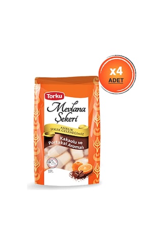 Torku Mevlana Şekeri Portakal Aromalı 4 x 450 G Torku Mevlana Şekeri Portakal Aromalı 4 x 450 G