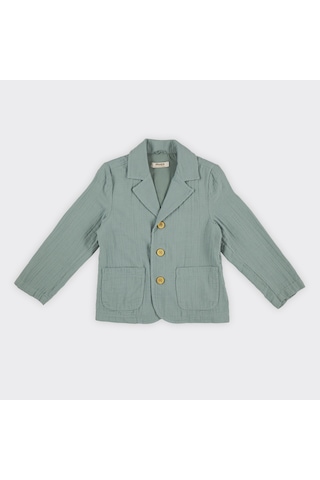 Panço Erkek Çocuk Müslin Ceket Yeşil 2411bk22003-4575 001
