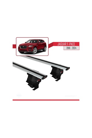 Jaguar F-pace 2016 Ve Sonrası İle Uyumlu Ace-4 Ara Atkı Tavan Barı Gri