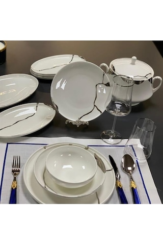 Leggno Chester Premium Silver Chep1001set24s 24 Parç. Yemek Tak