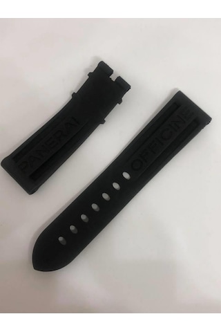 Panerai Uyumlu Siyah Silikon Kordon 22 Mm