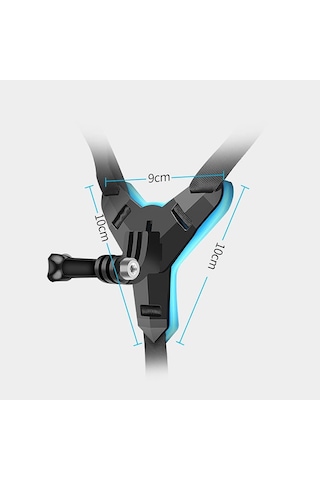 Honorall Tam Yüz Kask Çene Dağı Çene Tutucu Motosiklet Kask Kayışıhero İçin 7/6/5/4/3 Sjcam Sj5000 / 6000/7000o Diğer