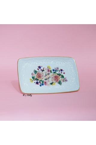 Rose Deluxe Ordövr Tabağı Pembe