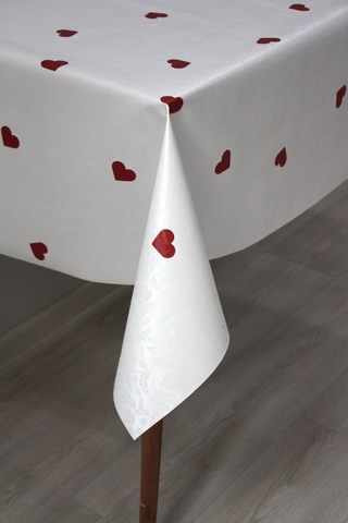 Astarlı Silinebilir Pvc Muşamba Masa Örtüsü 76-g-beyaz