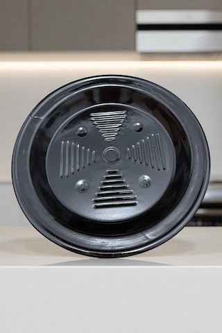 Közmatik Pratik Emaye Közleme Tavası Ocak Ve Mangal Üstü 32cm Siyah