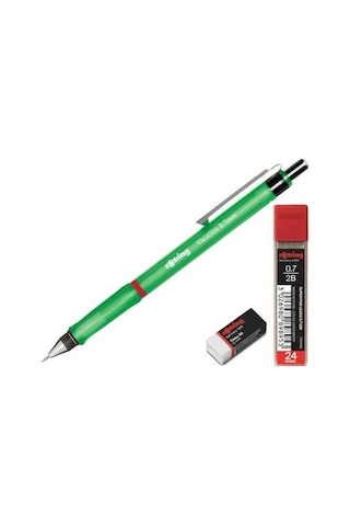 Rotring Visuclick 0.7 Uçlu Kalem Seti Uç ve Silgi Yeşil N11.2079