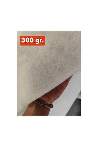 Vatka Elyaf 300gr./m² En:100cm/boy:200cm - Sarma Elyaf - Yorgan Elyafı - Mont Elyafı - Beyaz 300gr./m²