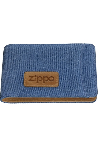 Zippo Deri - Denim Cüzdan Mavi