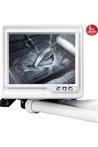 Asus 360mm Rog Ryujın Iıı 360 Argb Extreme Whıte Am5-1851p Sıvı Soğutmalı İşlemci Fanı Beyaz