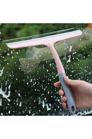Prestigegoods Silikon Kaymaz Pencere Kazıyıcı Çok Fonksiyonlu Banyo Ev Güçlü Temizlik Cam Silecek