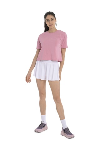 Sportive Ube Kadın Pembe Günlük Stil T-shirt 25yk015-pmbe Pembe