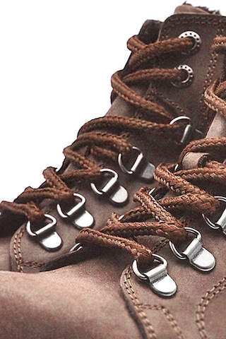 Taba Yuvarlak Bot Bağcığı Taba