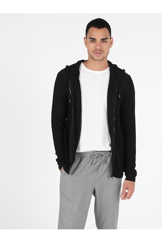 Colin's Slim Fit Erkek Siyah Hırka CL1050730_Q1.V1_BLK