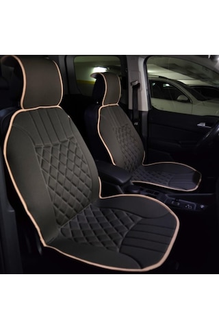 Space Oto Koltuk Minderi, Volkswagen Araçlara Uyumlu 2'li Set Özel Tasarım Minder Premium 001